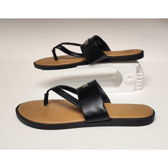 Kenneth Cole Reaction Scroll Cross Woman’s Slip-on Flat Sandal Shoes Size US 9 - Picture 3 of 8